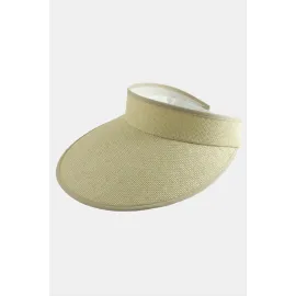 Kasketli Hasır Tennis Şapkası-Pudra Rengi