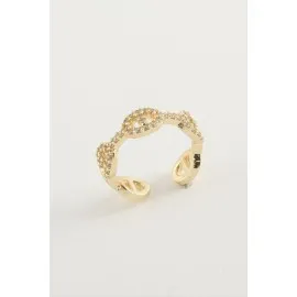 Oval Zirkon Taşlı Yüzük-Gümüş Rengi