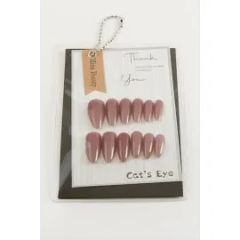 Mina Beauty Kedi Gözü Takma Tırnak-Mor