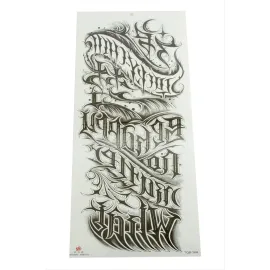 Tattoo Kol Dövme Sticker-Siyah