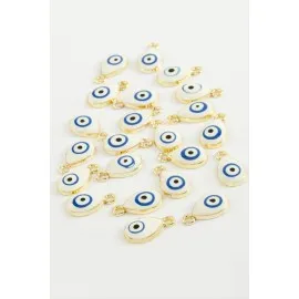 Damla Tek Kulp Mineli Bileklik Ve Kolye Ucu Aparatı 1 Adet-Lacivert