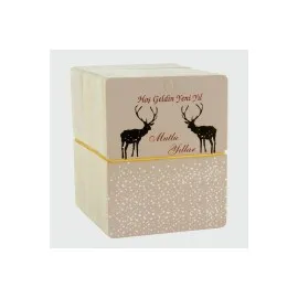 Mutlu Yıllar Bileklik Kartı 200 Adet-Kahverengi