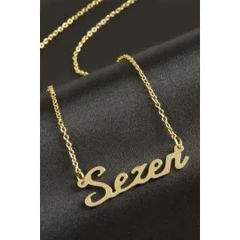 Sezen Isimli Kolye -Sarı