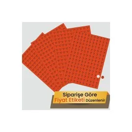 Fiyat Etiketi 165 Adet 15 Mm-Turuncu