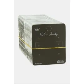 Siyah Renkli Küpe Kartı 200 Adet-Siyah