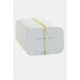 Oval Lüx Küpe Kartı 100 Adet-Beyaz