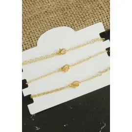 3 Adet Papatya Trend Zincir Bileklik-Sarı