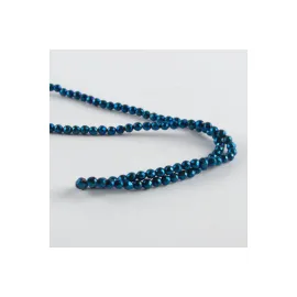 3 mm Fasetli Hematit Taşı-Mavi