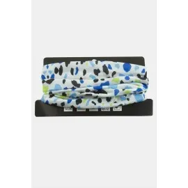 Renkli Desenli Baff Boyunluk-Beyaz