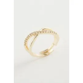 Sonzuluk Zirkon Taşlı Yüzük-Sarı