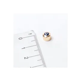 Delikli Nazar Boncuklu Metal Ara Aparat-Sarı