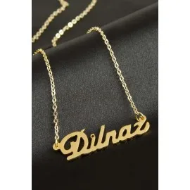 Dilnaz İsimli Kolye -Sarı