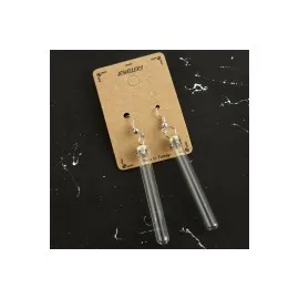 Boş Fanus Küpe-Şeffaf