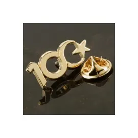 Cumhuriyetin 100. Yılına Özel Yaka Rozet-Sarı