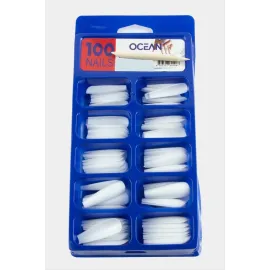 Ocean Takma Tırnak 100 Adet-Beyaz