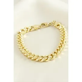 Xuping Düz  Zincir Lüks Çelik Bileklik-Gümüş Rengi