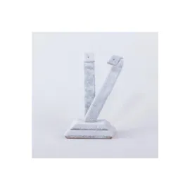 Anfora Kumaş Palmiye Küpelik-Açık Gri