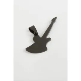 Gitar Çelik Kolye Ucu 4 Cm-Siyah