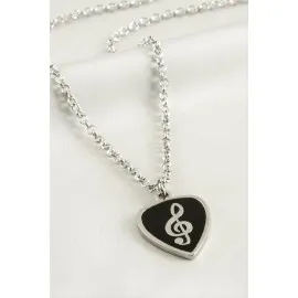 Nota Erkek Kolye-Gümüş Rengi