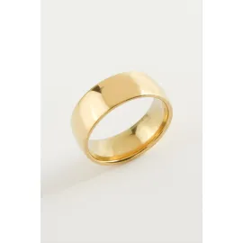 Çelik Alyans Yüzük 8 Mm-19