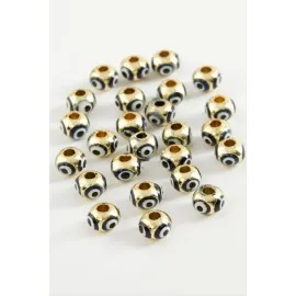 Nazar Mineli Bileklik Ve Kolye Ucu Aparatı 1 Adet-Mavi