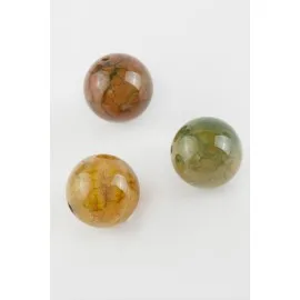 Hint Akik Doğaltaş Kolye Ucu 1,8 cm-Renkli