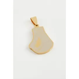 Boks Eldiveni Çelik Kolye Ucu 2,5 Cm-Sarı