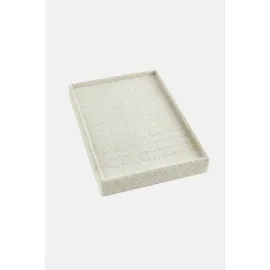 Dikey Anfora Kumaş Batırmalı Yüzük Tablası 17X23-Krem