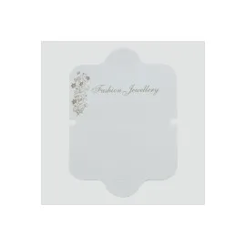 Lüx Kolye Kartı-Beyaz