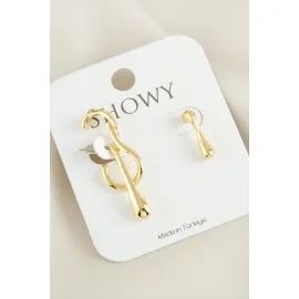 Gitar Yeni Sezon Metal Küpe-Sarı