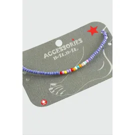 Kum Boncuk Halhal-Lila