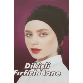 Dikişli Fırfırlı Bone-Sütlü Kahve