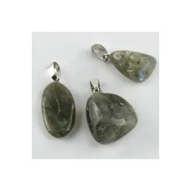 Labradorit Doğaltaş Kolye Ucu-Yeşil