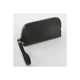 Siyah Dikdörtgen Deri Cüzdan-Siyah