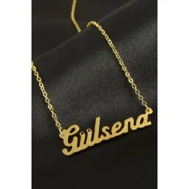 Gülsena İsimli Kolye -Sarı