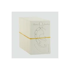 Kıkırdak Küpe Kartı Büyük 100 Adet-Beyaz