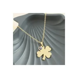 Yonca İsim Yazılabilir Kolye-Sarı