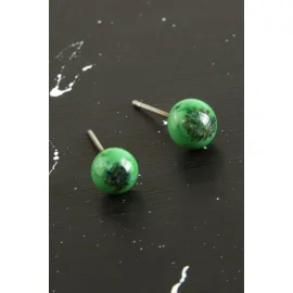 Top Cam Küpe-Renkli