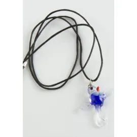 Kuş Cam Kolye-Renkli