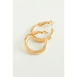 Boru Halka Küpe 1,5 Cm-Sarı