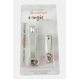 Orange 2 Adet Tırnak Makası-Gümüş Rengi