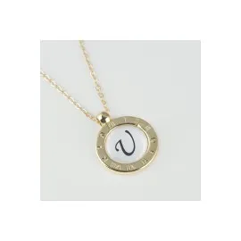 Seri Sonu Harfli Kolye-U