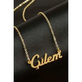 Çilem İsimli Kolye -Sarı