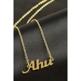 Ahu Isimli Kolye -Sarı