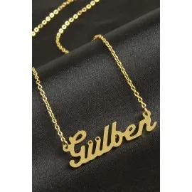 Gülben Isimli Kolye -Sarı