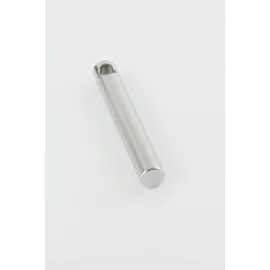 Silindir İsim Yazılabilir Çelik Kolye Ucu 0,6X3,5 Cm-Gümüş Rengi