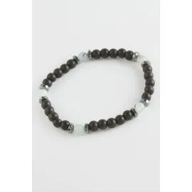 Akik Hematit Onix Doğaltaş Bileklik-Yeşil