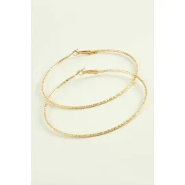 Zikzak Burgulu Metal Halka Küpe 8-9-10 Cm-10 Cm