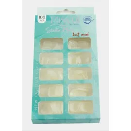 Misyul Küt Oval Takma Tırnak 100 Adet-Krem