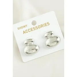 Uçan Balon Trend Metal Küpe-Gümüş Rengi